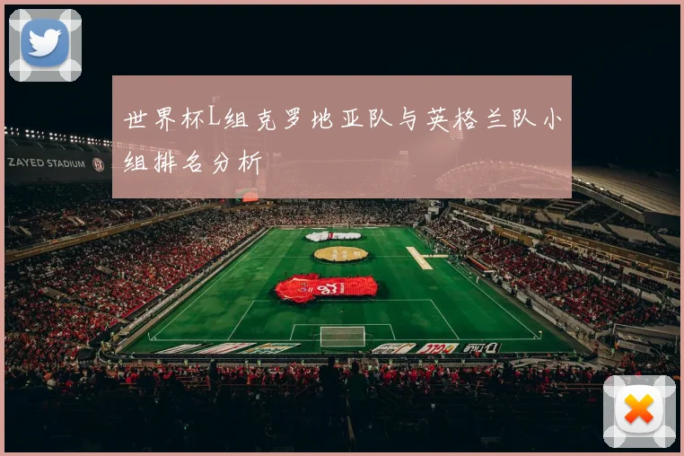世界杯L组克罗地亚队与英格兰队小组排名分析
